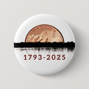 Macaron Rond 5 Cm RIP bouton Penny