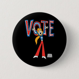Macaron Rond 5 Cm Ripple Junction X Schoolhouse Rock Vote Pour Sarah