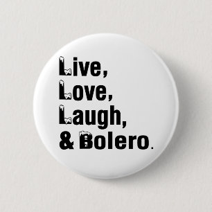 Macaron Rond 5 Cm Rire et boléro vivants d'amour