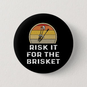 Macaron Rond 5 Cm Risque Drôle Il Pour Le Brisket Fumer Grilling Shi