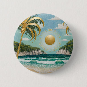 Macaron Rond 5 Cm Rives d'or