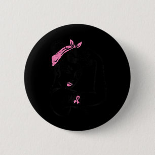 Macaron Rond 5 Cm Riveteuse J'ai gagné Sensibilisation Survivante du