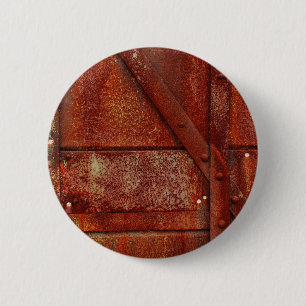 Macaron Rond 5 Cm Rivets industriels rouges de rouille