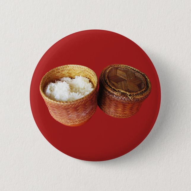 Macaron Rond 5 Cm Riz épineux [Khao Niao] Thai Lao Food (Devant)