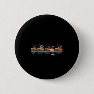 Macaron Rond 5 Cm Rms Titanic Britannic Poseidon Carpathia Famous Sh
