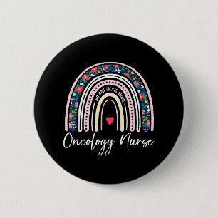 Macaron Rond 5 Cm RN Oncologie Infirmière Cancer Oncologiste Infirmi