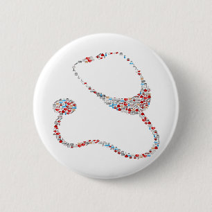 Macaron Rond 5 Cm RN Stethoscope