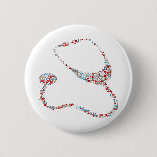 Macaron Rond 5 Cm RN Stethoscope