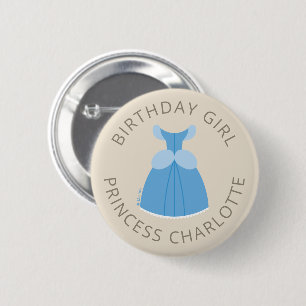 Macaron Rond 5 Cm Robe Disney Princess Cinderella   Fille d'annivers