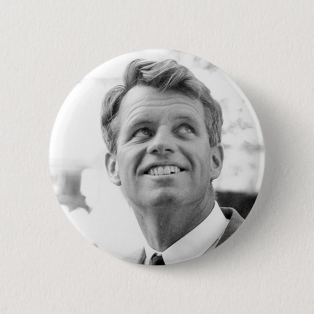 Macaron Rond 5 Cm Robert Francis Kennedy (Devant)