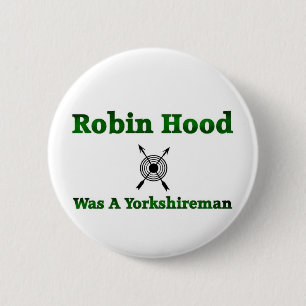 Macaron Rond 5 Cm Robin Hood Était Un Yorkshireman
