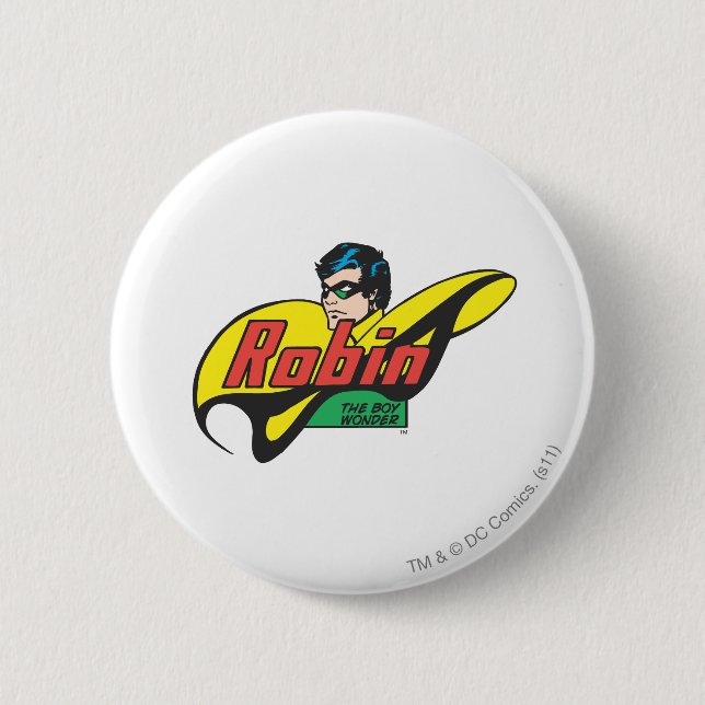Macaron Rond 5 Cm Robin The Boy Wonder (Devant)