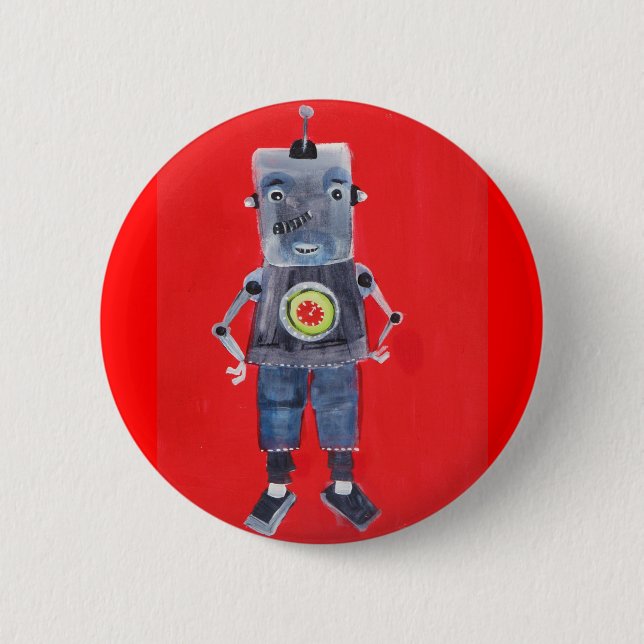 MACARON ROND 5 CM ROBOT (Devant)