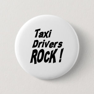 Macaron Rond 5 Cm Roche de chauffeurs de taxi ! Bouton