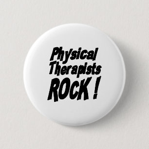 Macaron Rond 5 Cm Roche de physiothérapeutes ! Bouton