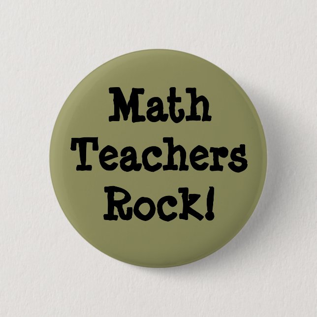 Macaron Rond 5 Cm Roche de professeurs de maths ! (Devant)