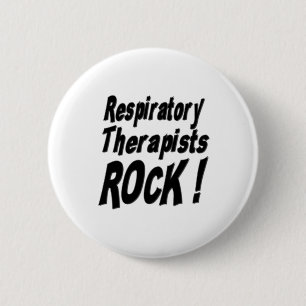 Macaron Rond 5 Cm Roche de thérapeutes respiratoires ! Bouton