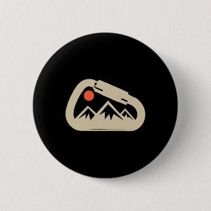 Macaron Rond 5 Cm Roche d'escalade Bloc d'escalade Mousqueton Grimpe