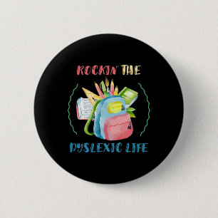 Macaron Rond 5 Cm Rocher de la sensibilisation Le thérapeute dyslexi