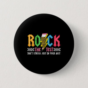 Macaron Rond 5 Cm Rocher Le Jour De Test De Ne Pas Stress Abcd Alpha
