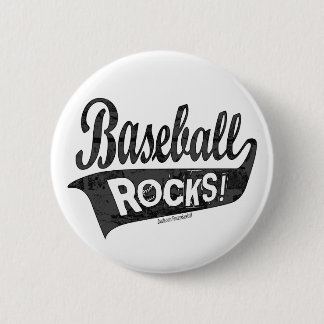 Macaron Rond 5 Cm Roches de base-ball ! Bouton