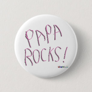 Macaron Rond 5 Cm Roches de papa ! Bouton