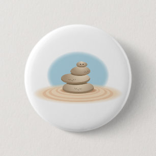 Macaron Rond 5 Cm Roches de zen