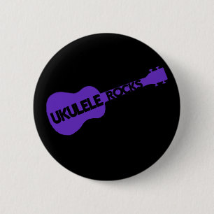 Macaron Rond 5 Cm Roches d'ukulélé