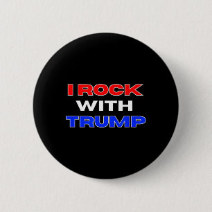 Macaron Rond 5 Cm Rock avec Trump