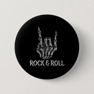 Macaron Rond 5 Cm Rock On Band Tee - shirts For Women Rock And Roll 