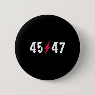 Macaron Rond 5 Cm Rock On Trump 45 47 Le Président Trump Rocks