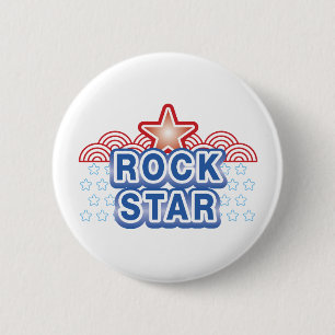 Macaron Rond 5 Cm Rock Star