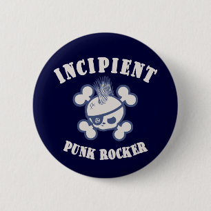 Macaron Rond 5 Cm Rocker punk naissant