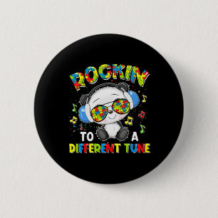 Macaron Rond 5 Cm Rockin' À Une Autre Sensibilisation sur l'autisme