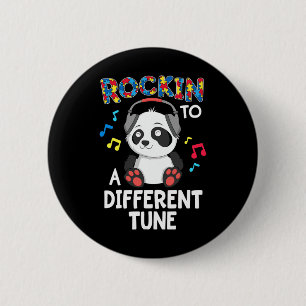 Macaron Rond 5 Cm Rockin' À Une Autre Sensibilisation sur l'autisme