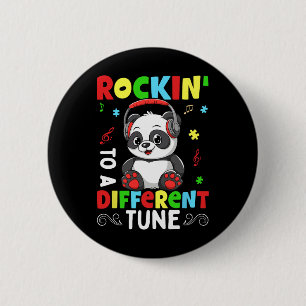 Macaron Rond 5 Cm Rockin To A Different Autism