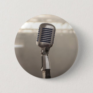 Macaron Rond 5 Cm Rocks And Roll Microphone