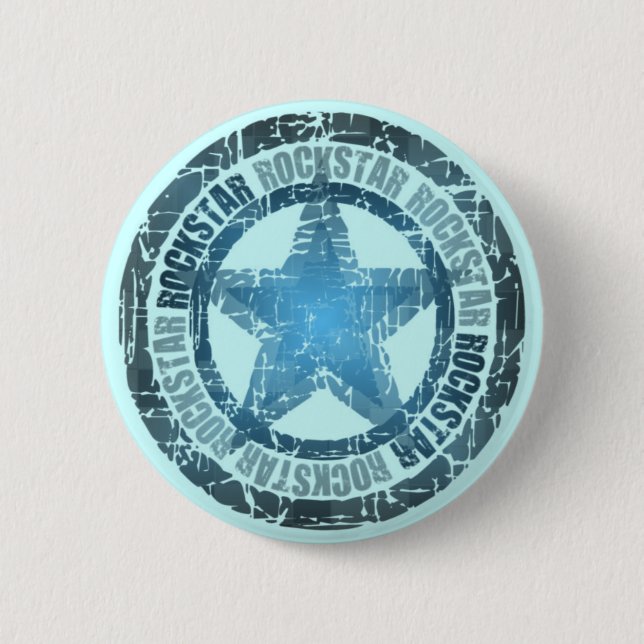 Macaron Rond 5 Cm Rockstar - Button (Devant)