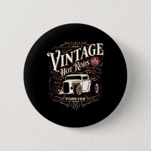 Macaron Rond 5 Cm Rods Vintage Des États-Unis Forever Clic Nostalgie
