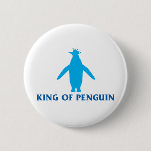 Macaron Rond 5 Cm Roi de Pingouin