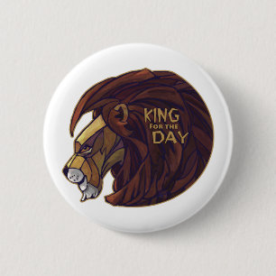 Macaron Rond 5 Cm Roi pour la journée