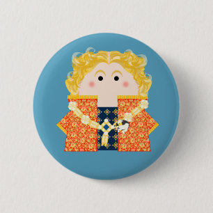 Macaron Rond 5 Cm Roi Richard II d'Angleterre