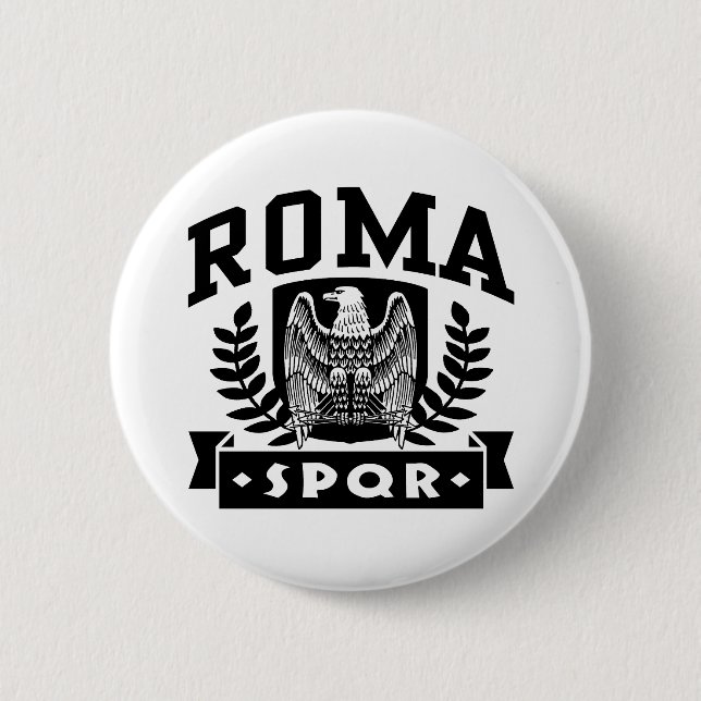 Macaron Rond 5 Cm Rom SPQR (Devant)