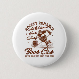 Macaron Rond 5 Cm Romance de hockey Smut Lecteur Club de livre Amour