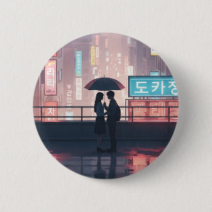 Macaron Rond 5 Cm Romance sur le toit K-Drama