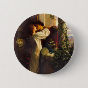 Macaron Rond 5 Cm Romeo et Juliet c. 1884 par Sir Frank Dicksee