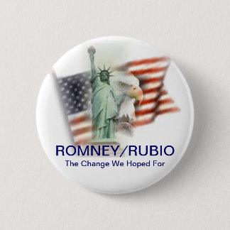 Macaron Rond 5 Cm Romney/bouton de campagne élection 2012 de Rubio
