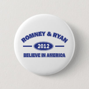 Macaron Rond 5 Cm Romney Et Ryan 2012