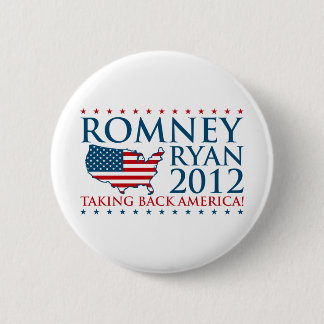 Macaron Rond 5 Cm Romney Ryan 2012