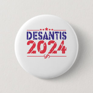 Macaron Rond 5 Cm Ron DeSantis 2024 Président Élection Cadeau Vintag